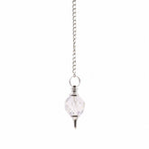Facted Gemstone Pendulum - Rock Quartz