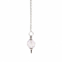 Facted Gemstone Pendulum - Rock Quartz